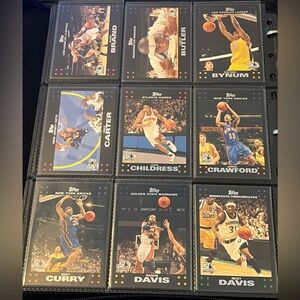 2007-08 Topps NBA trading card lot
